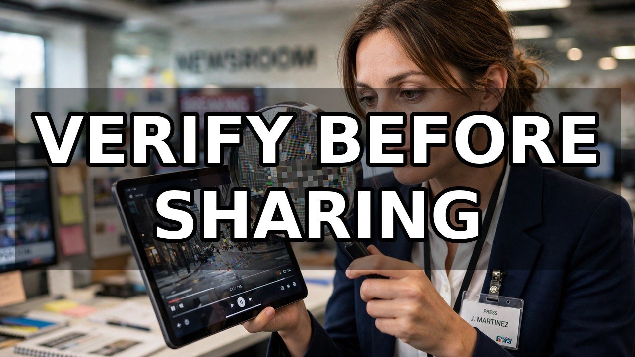 Verifying video authenticity before sharing online